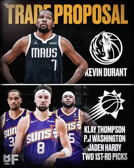 和歐文濃眉組三巨？美媒：獨(dú)行俠可用克萊+PJ+哈迪+倆首輪去換KD